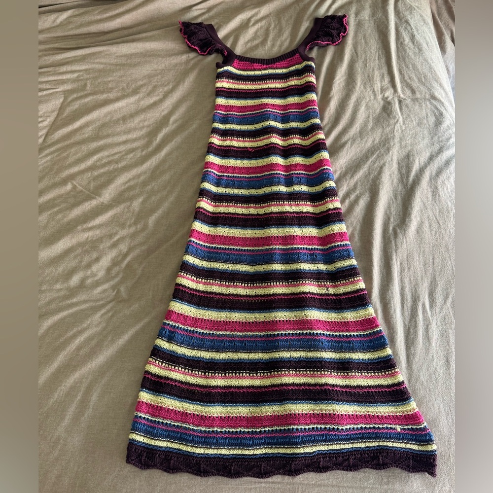 Zara ankle length knit dress